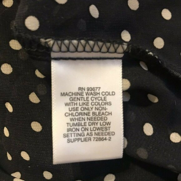 LIZ CLAIBORNE. Size M. Semi Sheer Sleeveless Top w/ attached Cami.   B17 - Picture 4 of 7